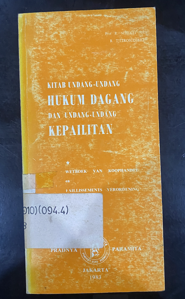 Cover Kitab Undang-Undang Hukum Dagang dan Undang-Undang Kepailitan