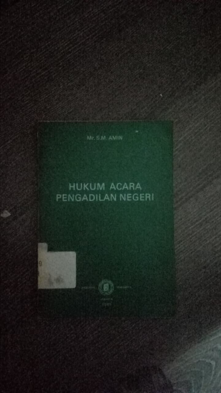 Cover Hukum Acara Pengadilan Negeri