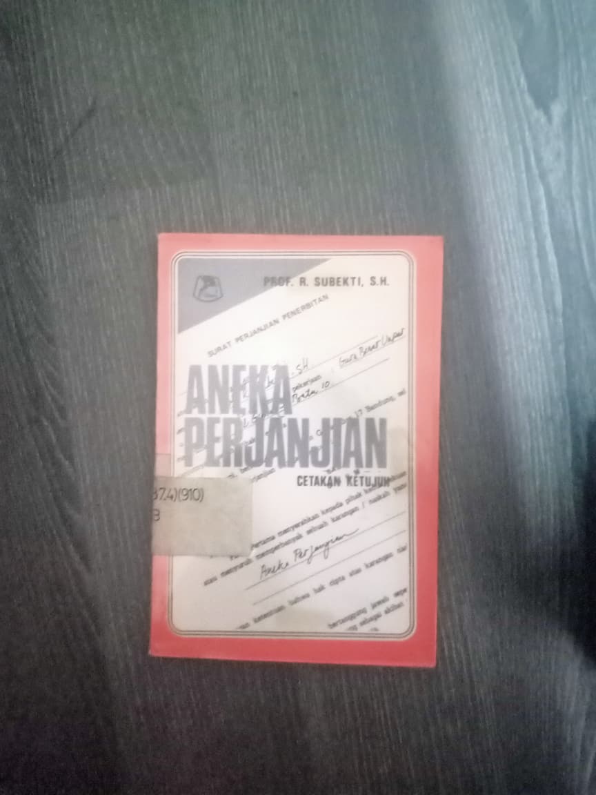 Cover Aneka Perjanjian