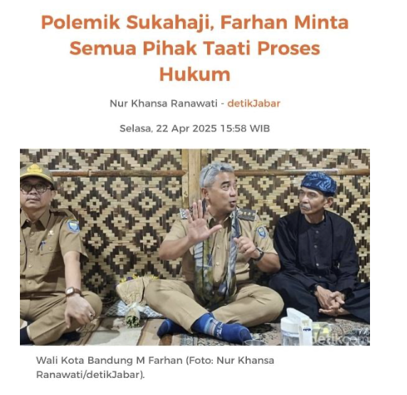 Cover Polemik Sukahaji, Farhan Minta Semua Pihak Taati Proses Hukum