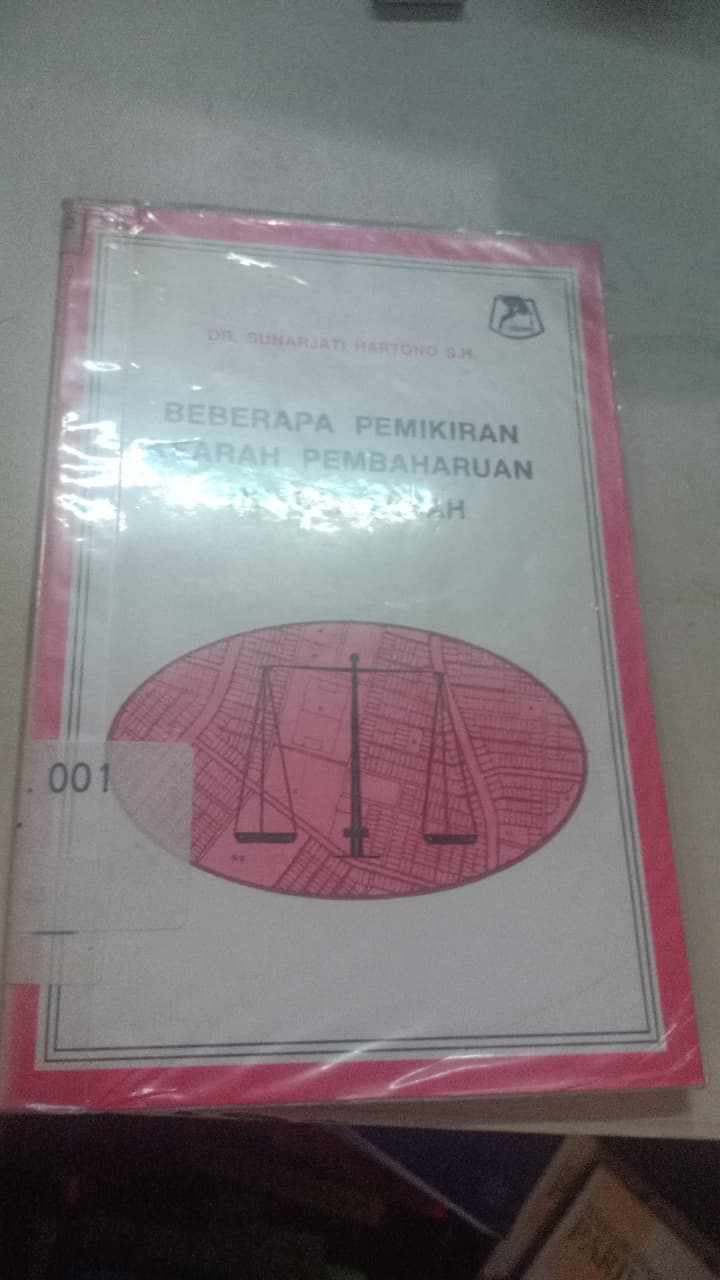 Cover Beberapa Pemikiran Kearah Pembaharuan Hukum Tanah