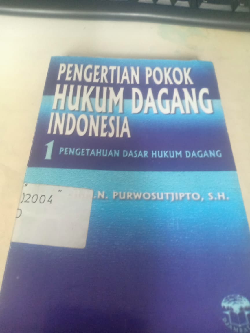 Cover Pengertian Pokok Hukum Dagang Indonesia