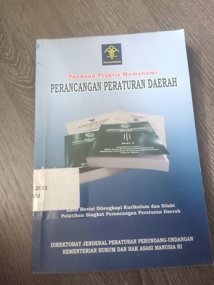 Cover Panduan Praktis Memahami Perancangan Peraturan Daerah