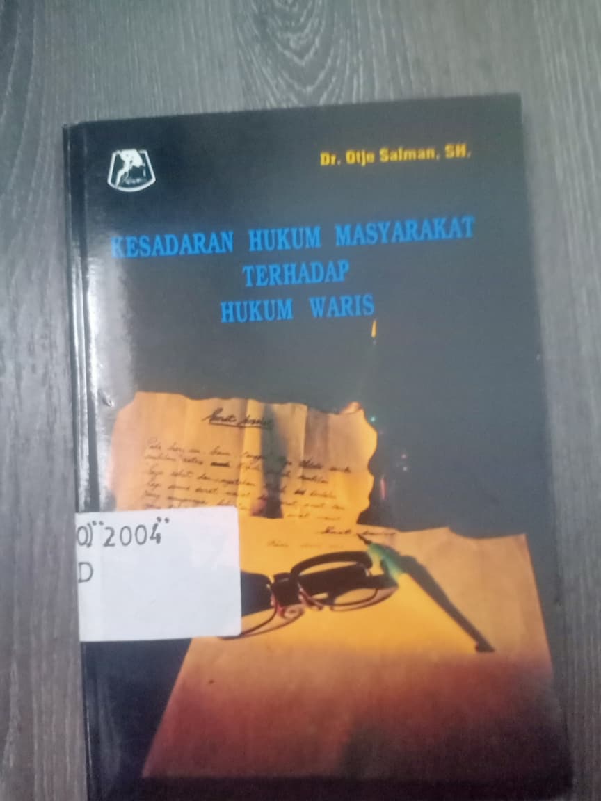 Cover Kesadaran Hukum Masyarakat Terhadap Hukum Waris