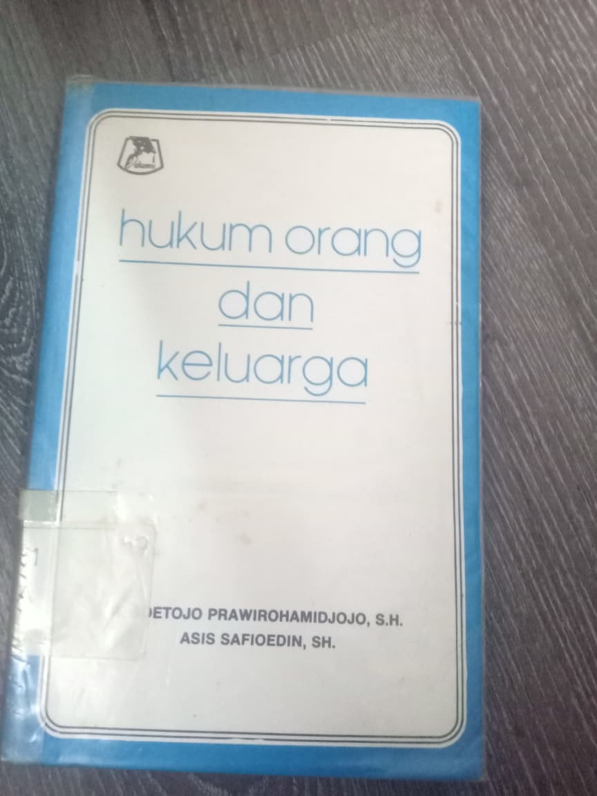 Cover Hukum Orang Dan Keluarga