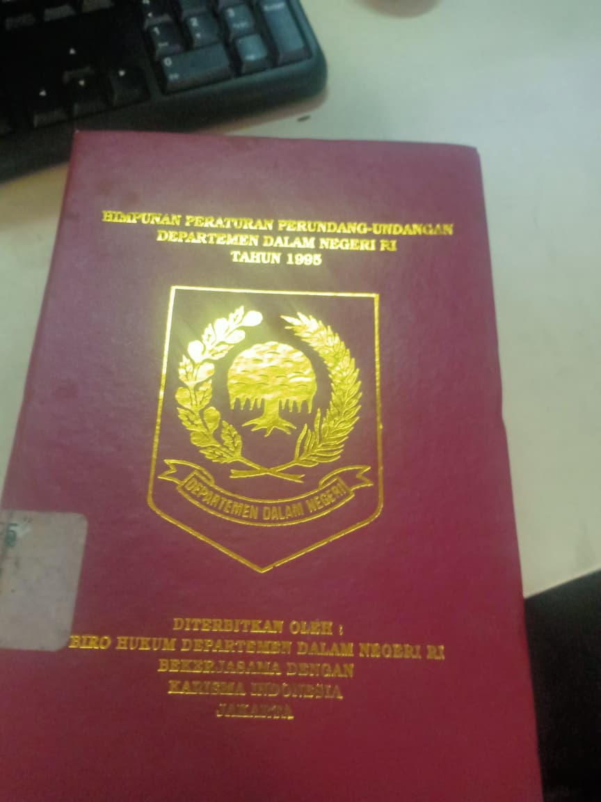 Cover Himpunan Peraturan Perundang-undangan Departemen Dalam Negeri RI Tahun 1995