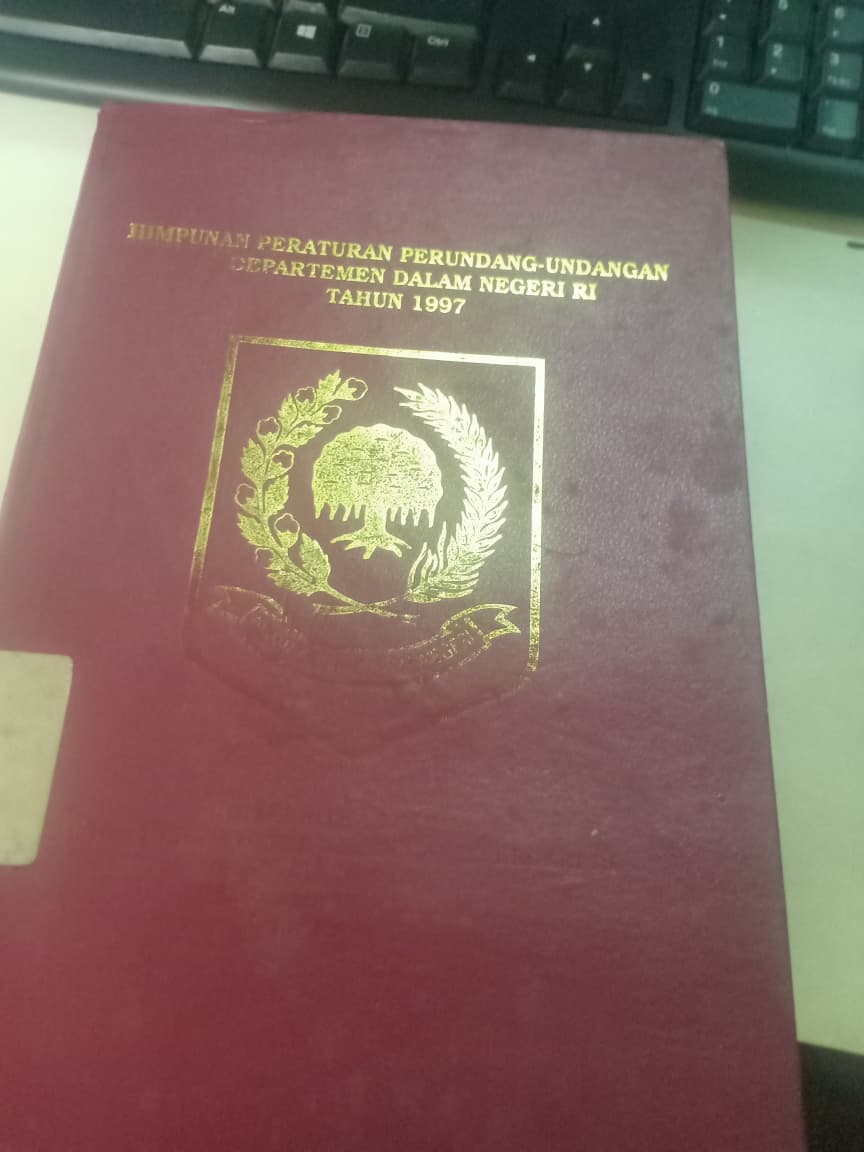 Cover Himpunan Peraturan Perundang-undangan Departemen Dalam Negeri RI Tahun 1997