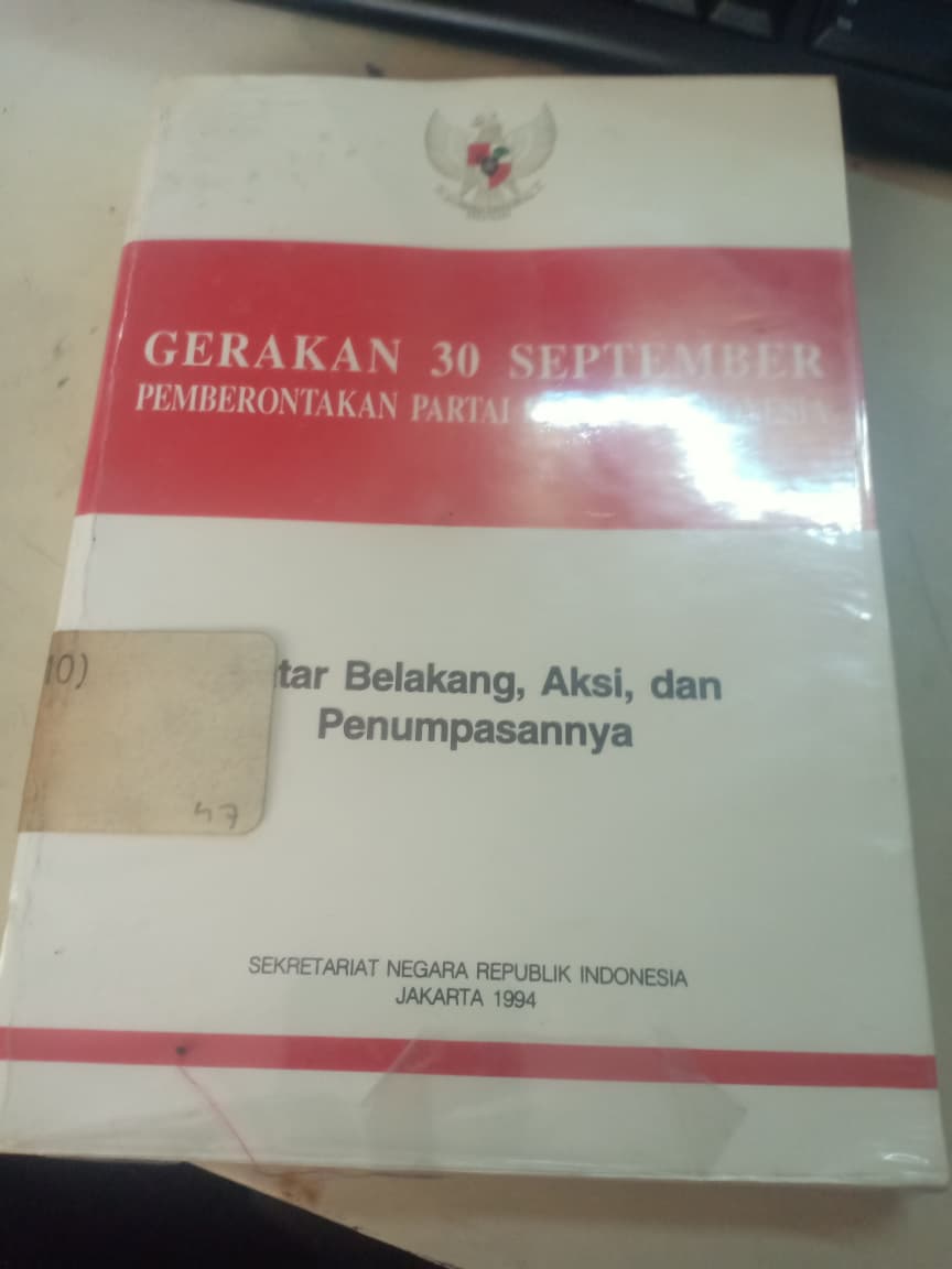 Cover Gerakan 30 September Pemberontakan Partai Komunis Indonesia