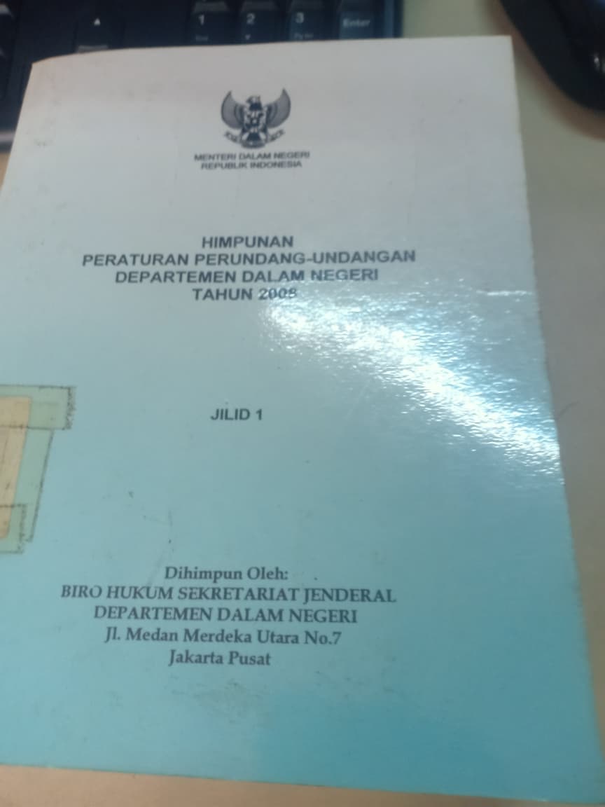 Cover Himpunan Peraturan Perundang-undangan Departemen Dalam Negeri  Tahun 2008 Jilid 2