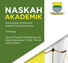 Cover Naskah Akademik Rancangan Peeraturan Daerah Kota Bandung tentang Grand Design Pembangunan Kependudukan 5 Pilar Tahun 2025-2045