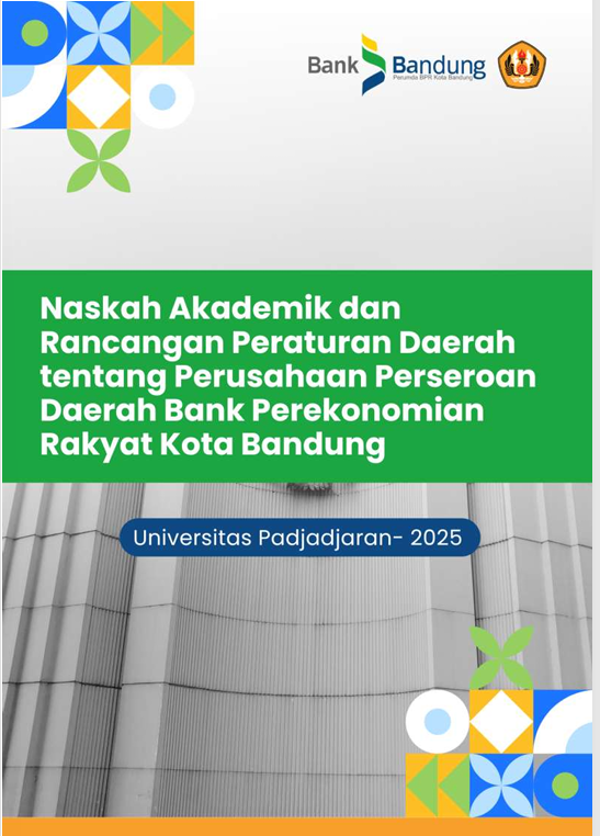 Cover Naskah Akademik dan Rancangan Peraturan Daerah tentang Perusahaan Perseroan Daerah Bank Perekonomian Rakyat Kota Bandung
