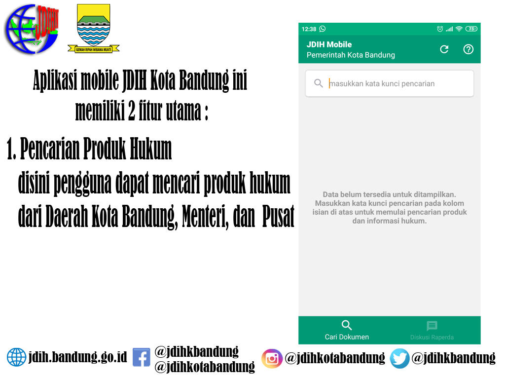 Preview JDIH Versi Mobile (Android)